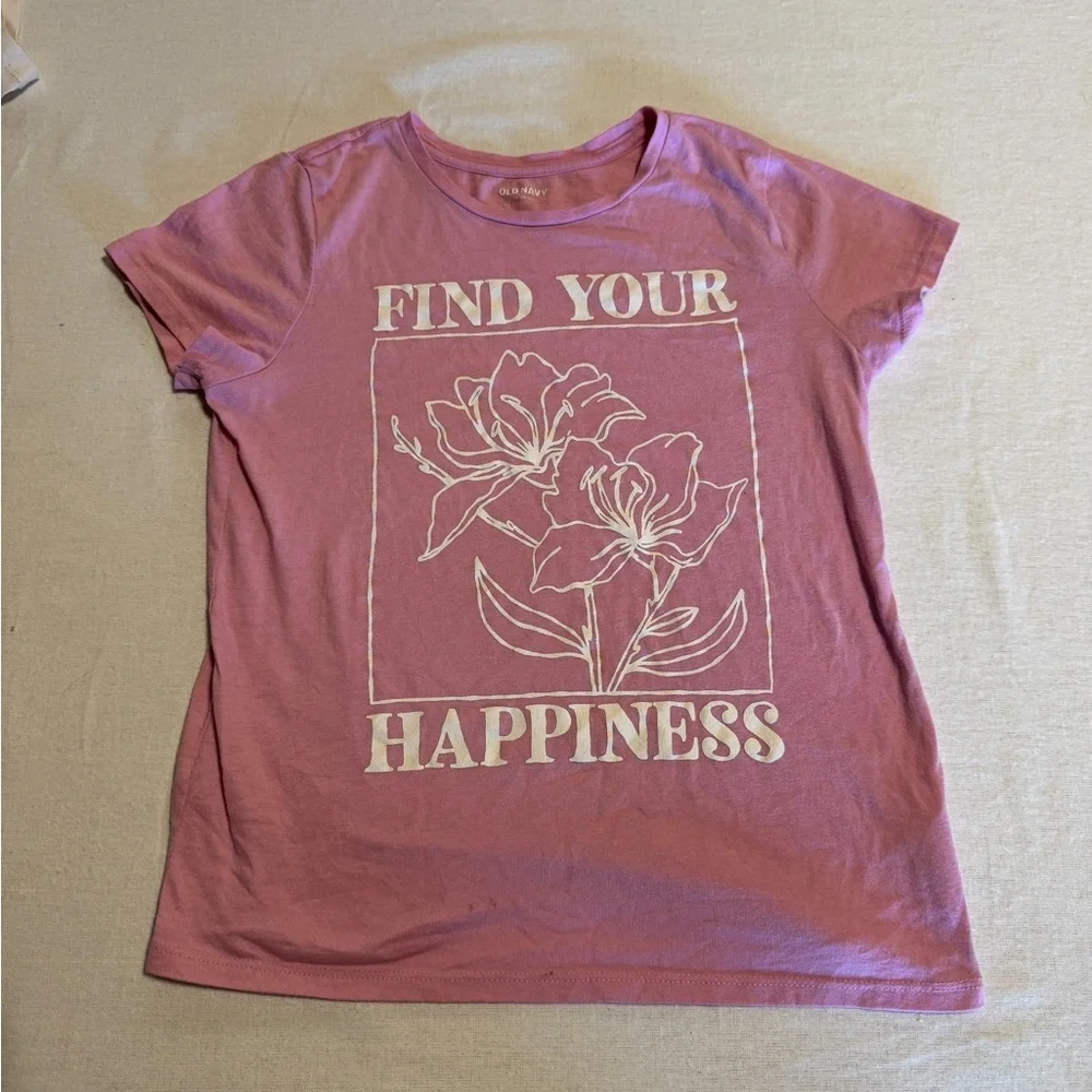 Old Navy Girls XL 14/16 Pink Graphic Tee‎